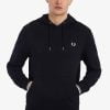 Fred Perry Tipped Hooded Sweatshirt Black