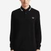 Fred Perry Twin Tipped Polo L/S Black