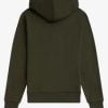 Fred Perry Tipped Hooded Sweatshirt Hunting Green