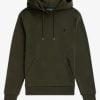 Fred Perry Tipped Hooded Sweatshirt Hunting Green