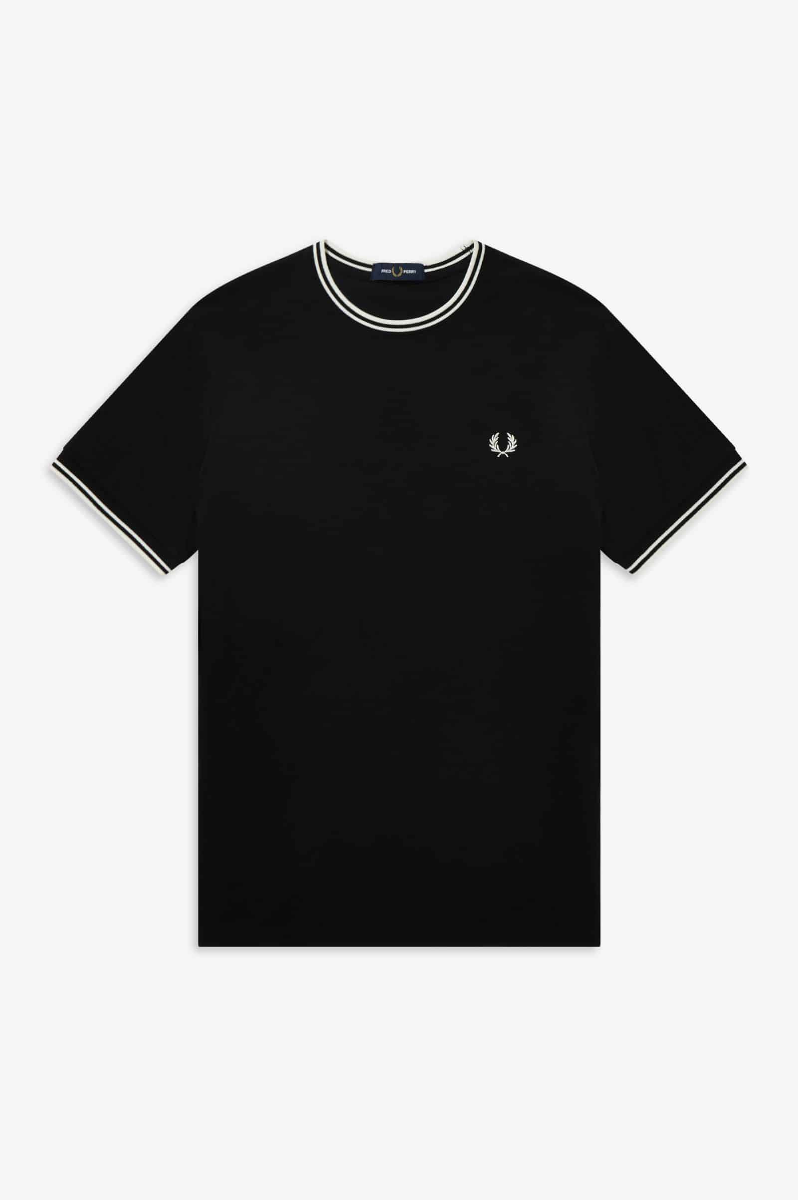 Fred Perry Twin Tipped T-Shirt Black