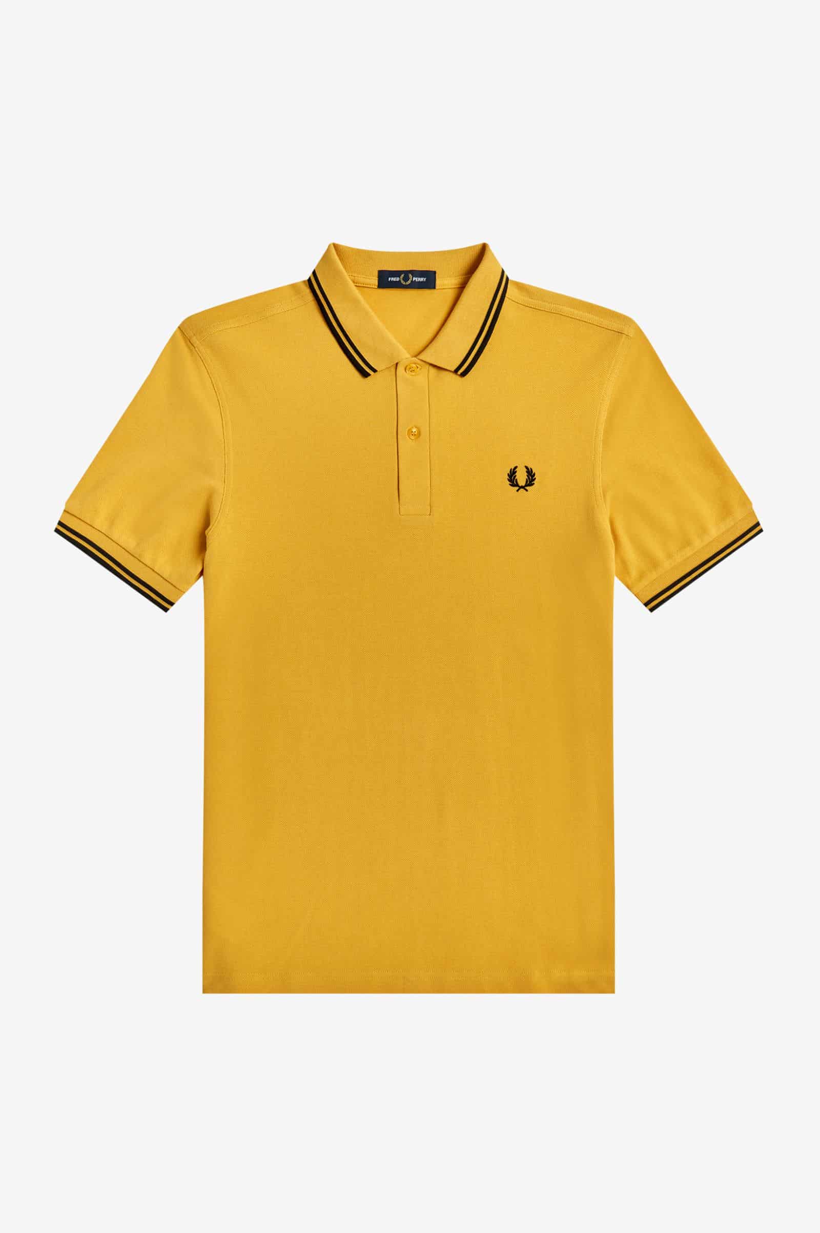Fred Perry Twin Tipped Shirt Gold/Black
