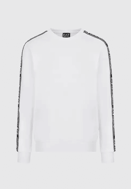 Armani EA7 Sweatshirt With Logotape White