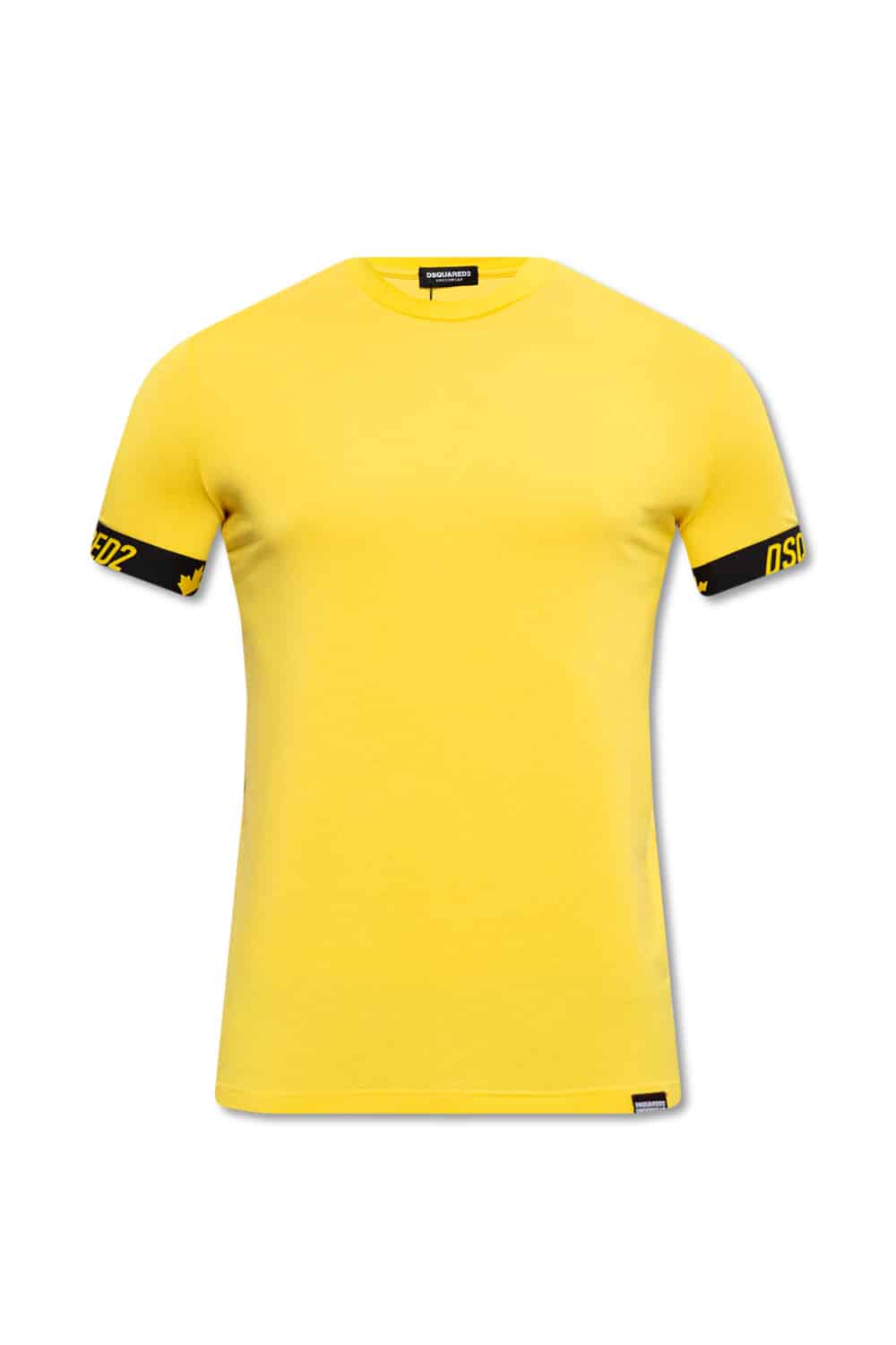 Dsquared2 Round Neck T-Shirt Band Yellow