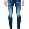 My Brand Blue Jeans Distressed Red