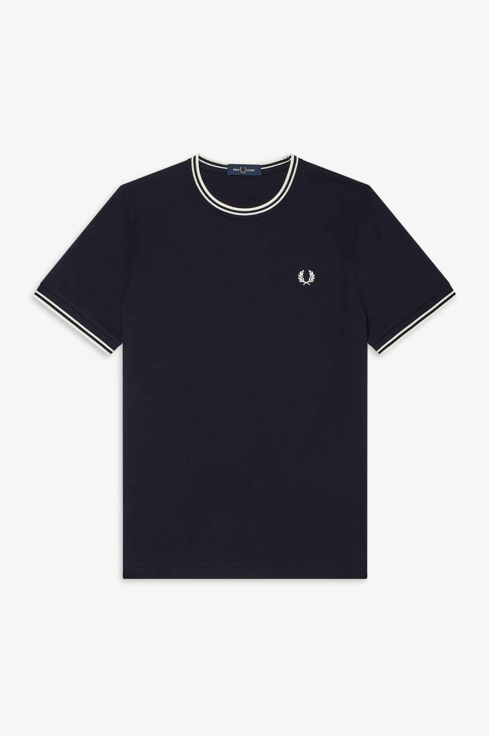 Fred Perry Twin Tipped T-Shirt Navy