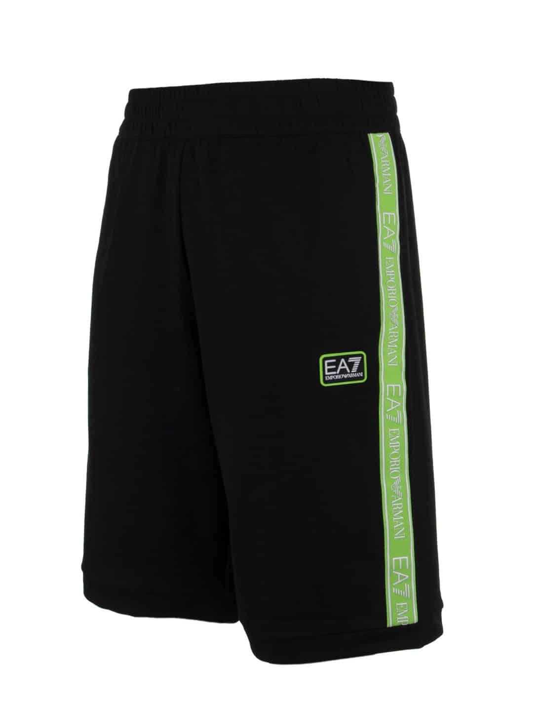 Armani EA7 Short With Logotape Black/Green