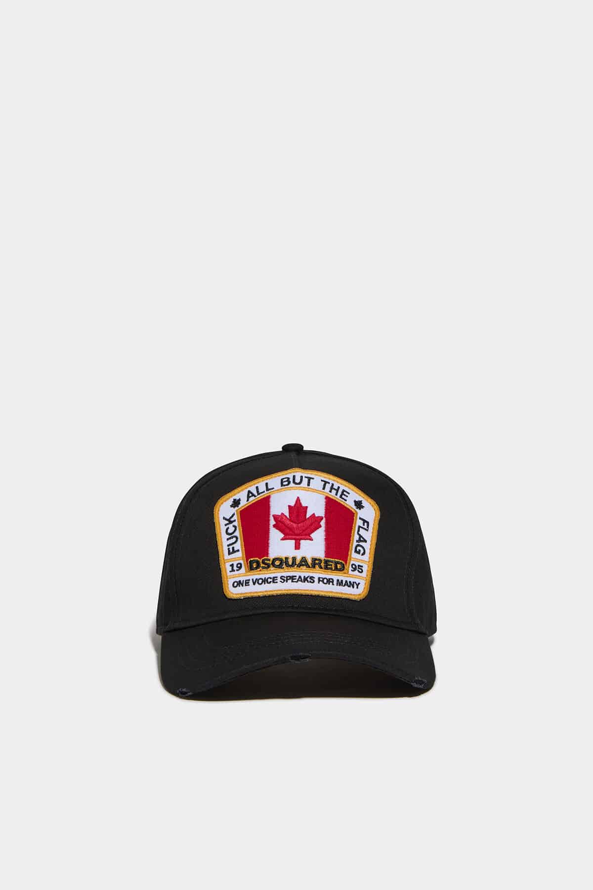 Dsquared Canadian Flag Cap Black