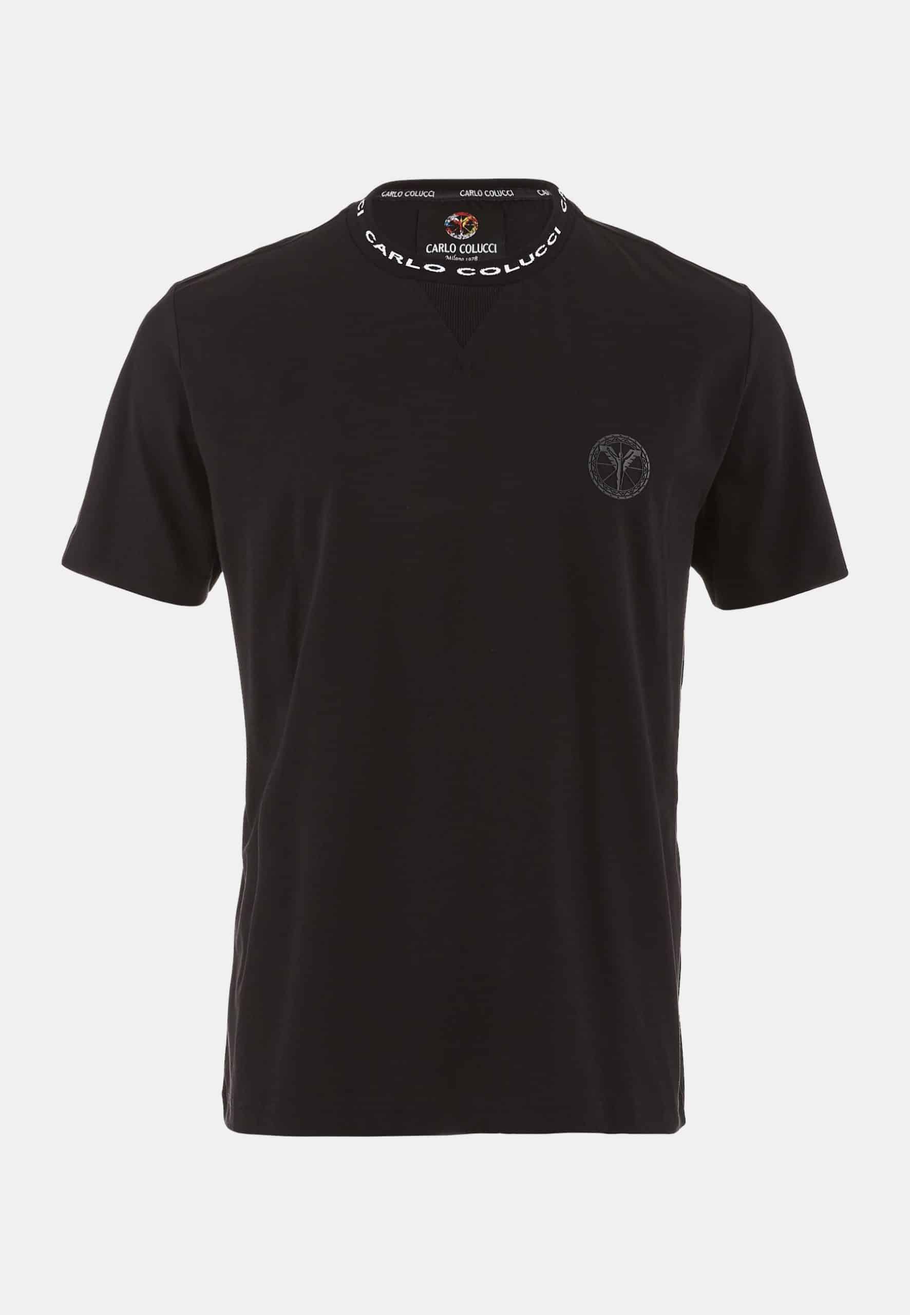 Carlo Colucci C2346 T-Shirt Basic Line Black