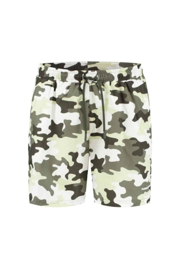 Purewhite Swimshort All Over Print Army