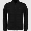 Purewhite Softshell Combo Puffer Jacket Black