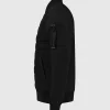 Purewhite Softshell Combo Puffer Jacket Black