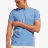 Fred Perry Taped Ringer T-Shirt Sky