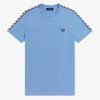 Fred Perry Taped Ringer T-Shirt Sky