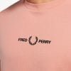 Fred Perry Embroidered Sweatshirt Pink Peach