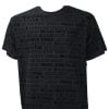 Versace Jeans couture Print Logo Flock T-Shirt Black