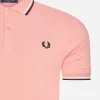 Fred Perry Polo Twin Tipped Pink Peach