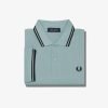 Fred Perry Polo Twin Tipped Silver Blue/Black
