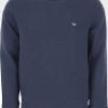Emporio Armani Sweater With Logo Blue Navy