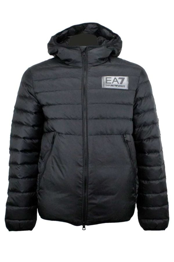Armani EA7 Hooded Pufferjacket Black