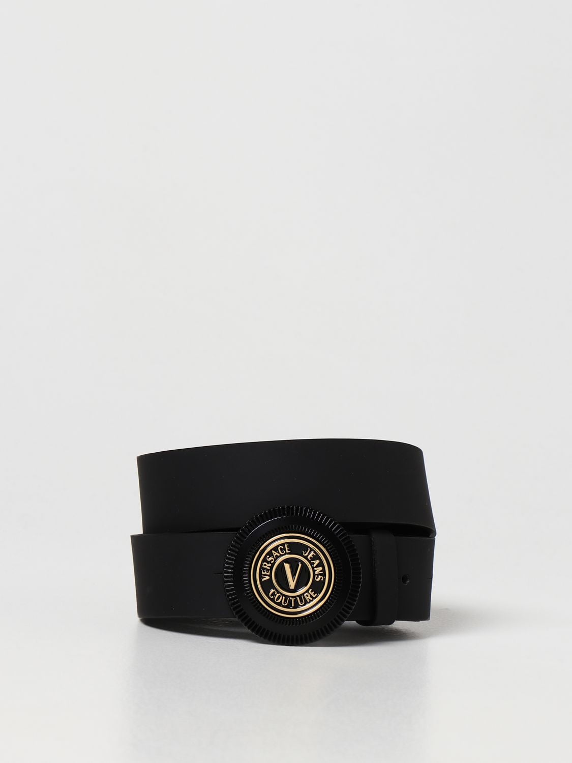 Versace Jeans Couture Leather Belt Black