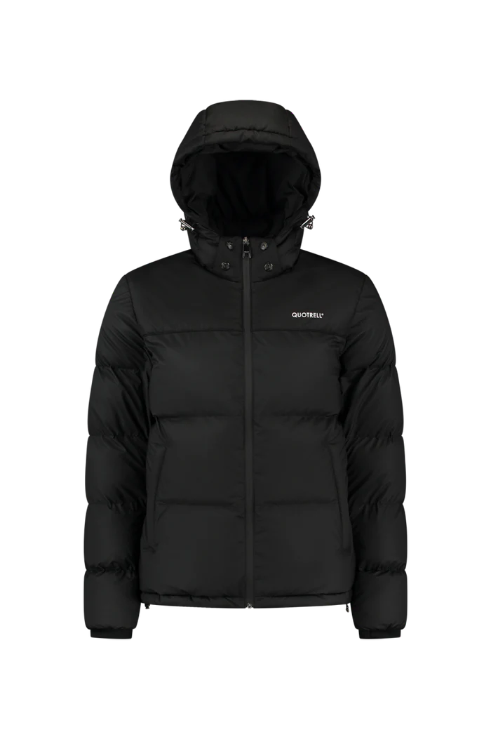 Quotrell Seattle Puffer Jacket Black/ White