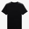 Fred Perry Taped Ringer T-Shirt Contrast Black