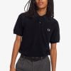Fred Perry Plain Polo Shirt Navy