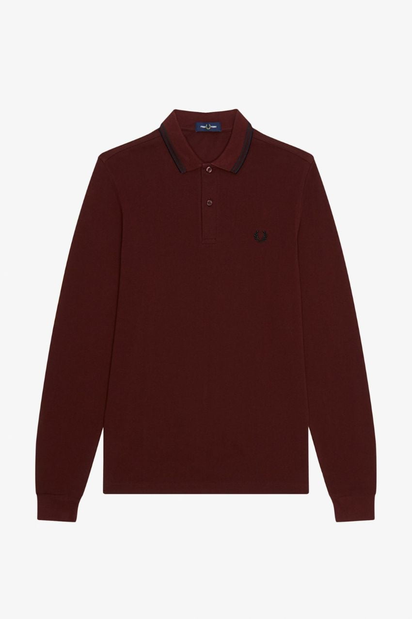 Fred Perry Twin Tipped Shirt Oxblood