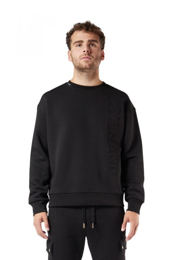 My Brand Embossed Sweater Black