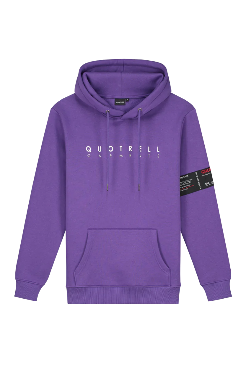 Quotrell Aruba Hoodie Purple/White