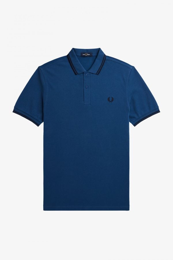 Fred Perry Twin Tipped Shirt Midnight Blue