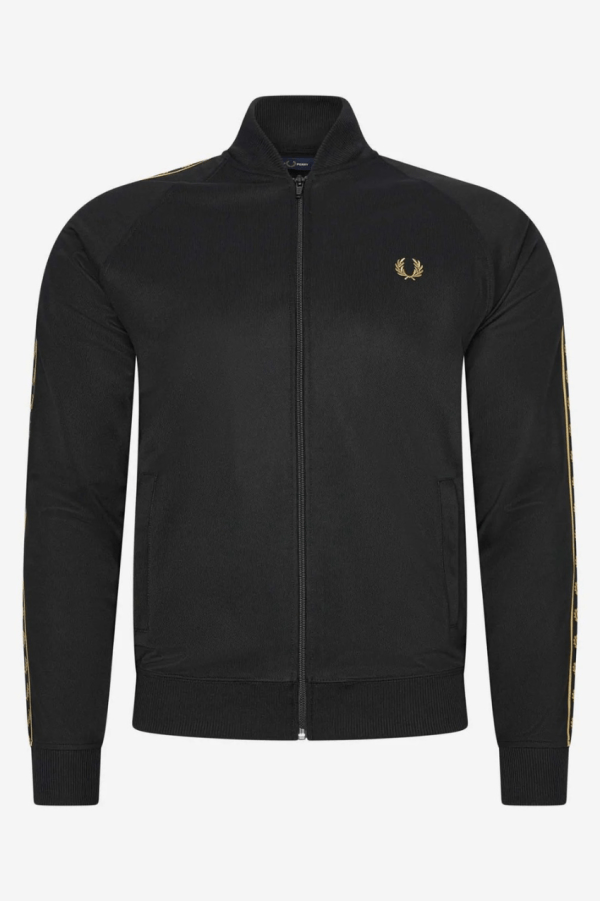 Fred Perry Taped Track Jacket Black/1964 Gold