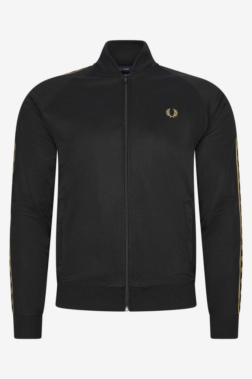 Fred Perry Taped Track Jacket Black/1964 Gold