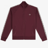 Fred Perry Taped Track Jacket Oxblood/Gunmetal