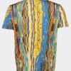 Carlo Colucci C3432-591 Poloshirt Knit Print Yellow/ Multicolour