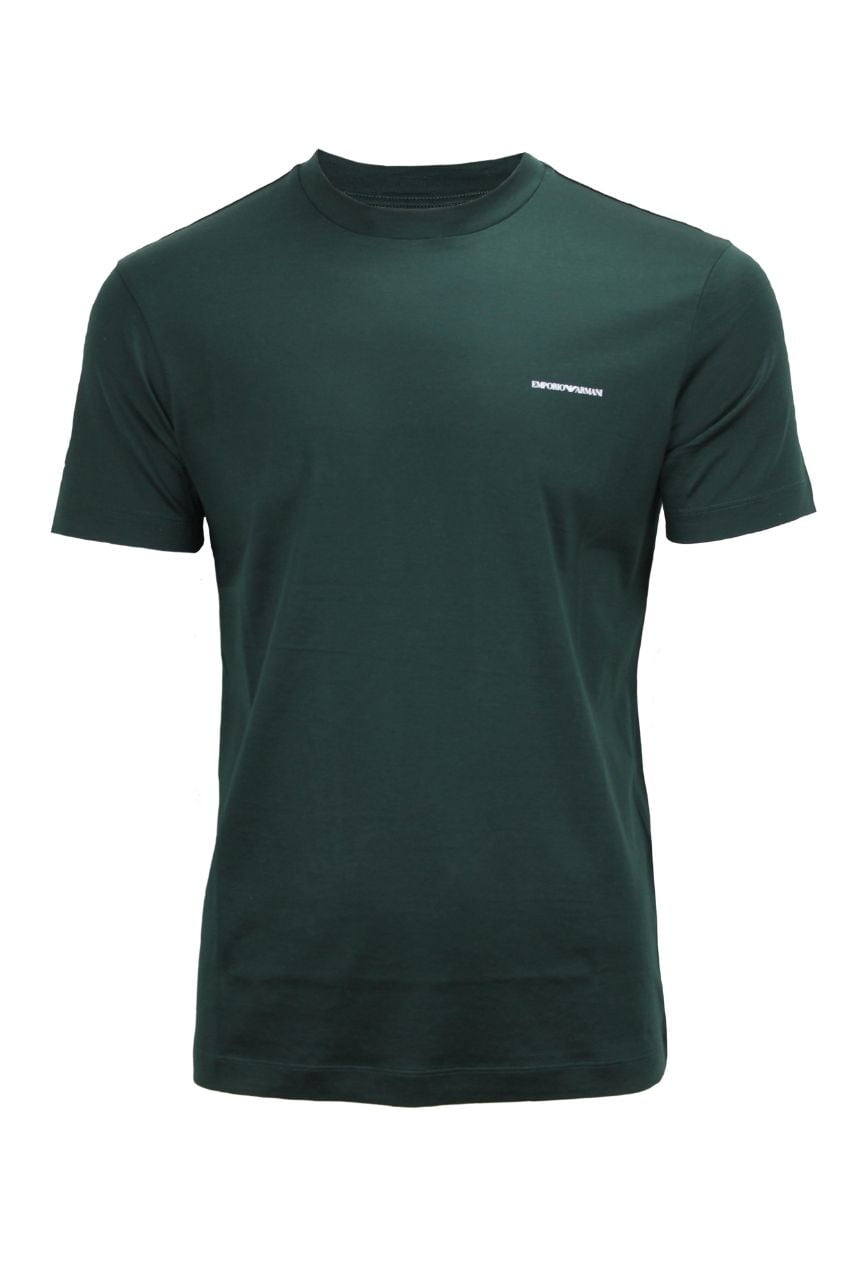 Emporio Armani 8N1TD8-1JUVZ Man Jersey T-Shirt Verde Scarabeo