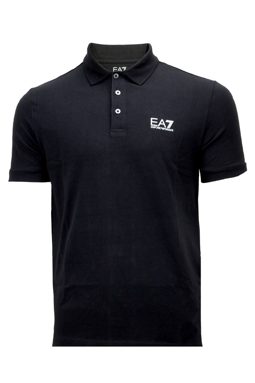 Armani EA7 8NPF04-PJM5Z Men Jersey Polo Shirt Black
