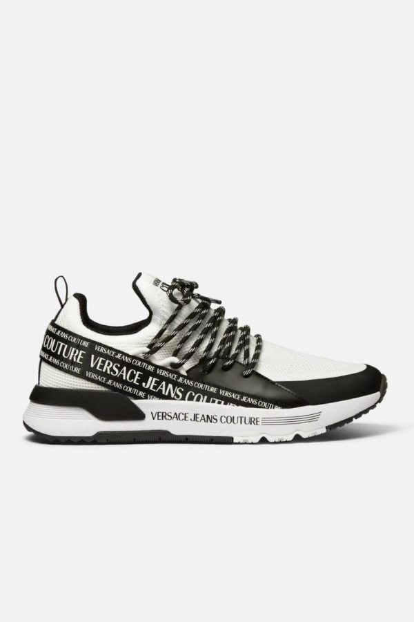 Versace Jeans Couture Dynamic Logo Trainers White/Black