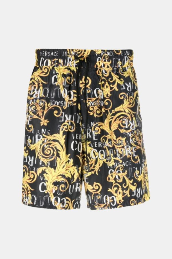 Versace Jeans Couture Shorts Print Black/Gold