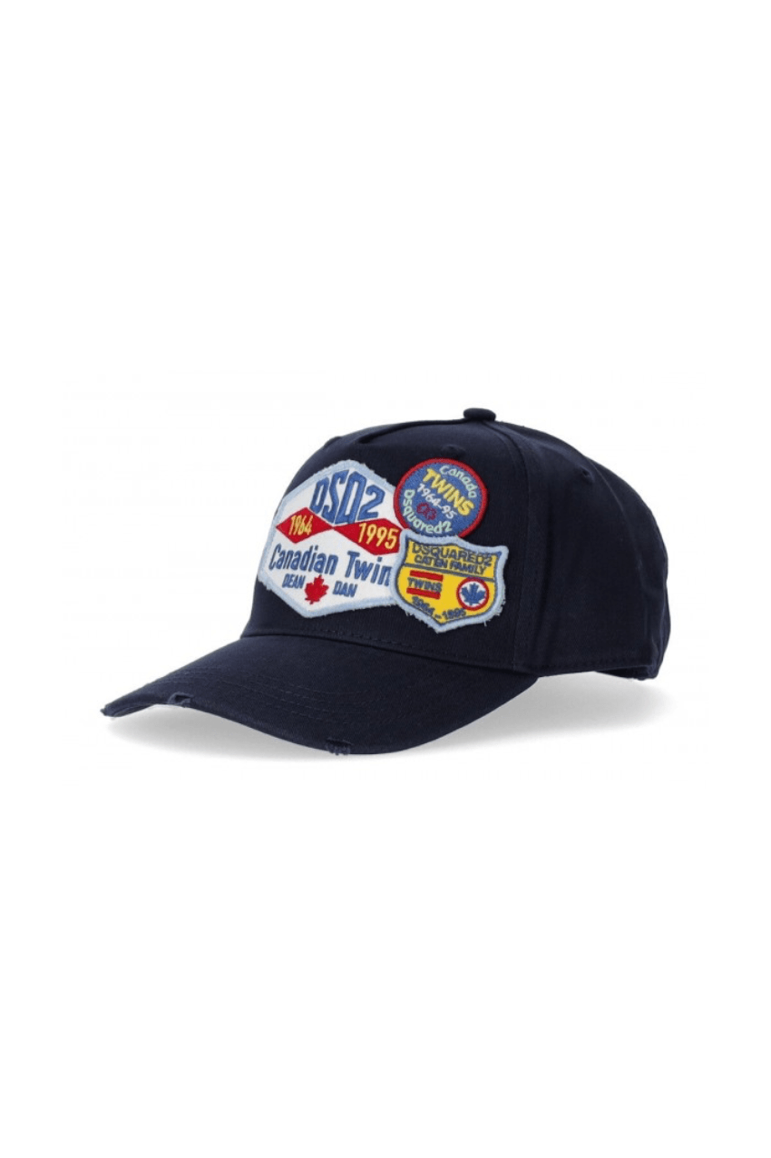 Dsquared2 Patch Baseball Cap Navy Blue
