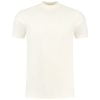 Purewhite 23010110 Rib T-Shirt With Cotton Label At Sleeve Off White
