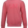Armani EA7 3RUM05-PJLMZ Unisex Jersey Sweatshirt Paradise Pink