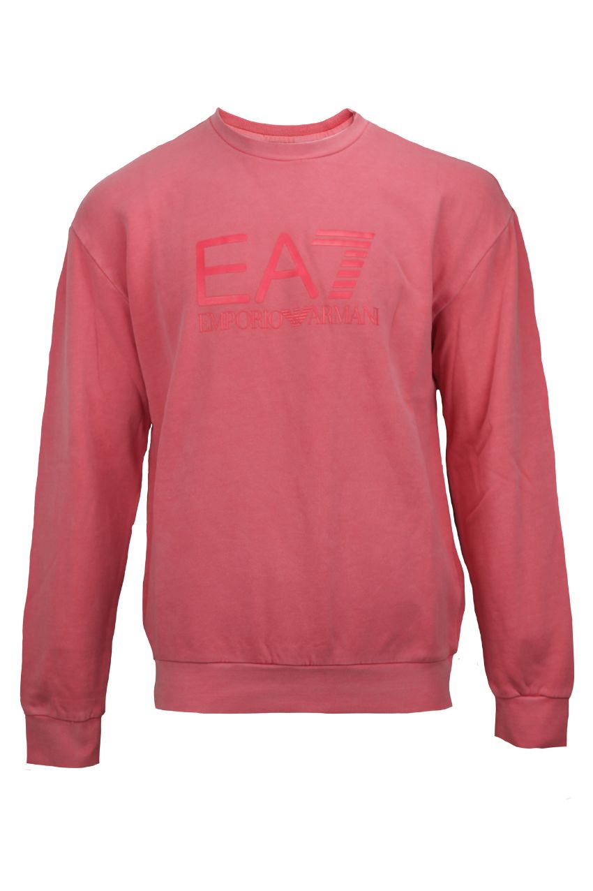 Armani EA7 3RUM05-PJLMZ Unisex Jersey Sweatshirt Paradise Pink