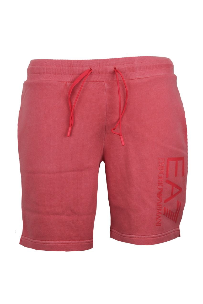 Armani EA7 3RUS52-PJLMZ Unisex Jersey Shorts Paradise Pink