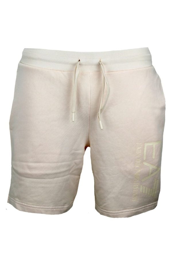 Armani EA7 3RUS52-PJLMZ Unisex Jersey Shorts Pastel Parchment