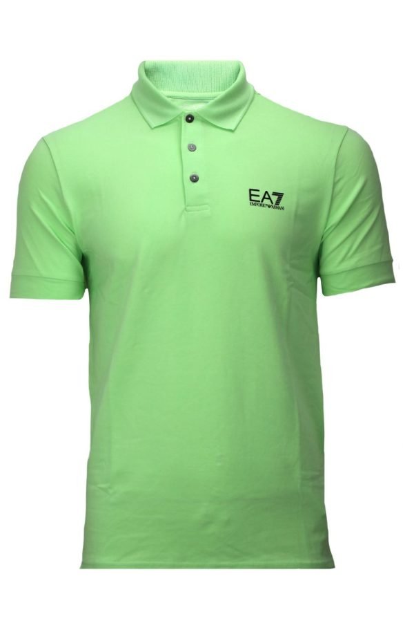 Armani EA7 8NPF04-PJM5Z Men Jersey Polo Shirt Paradise Green