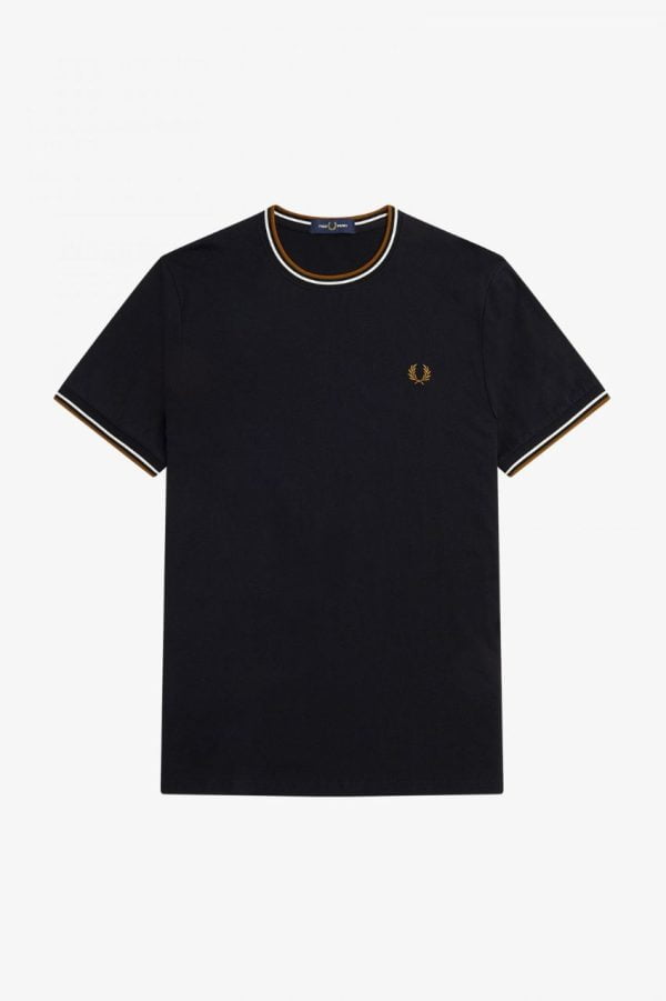 Fred Perry M1588-R88 Twin Tipped T-Shirt Black