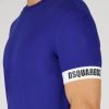 Dsquared2 Round Neck T-Shirt With Text Purple