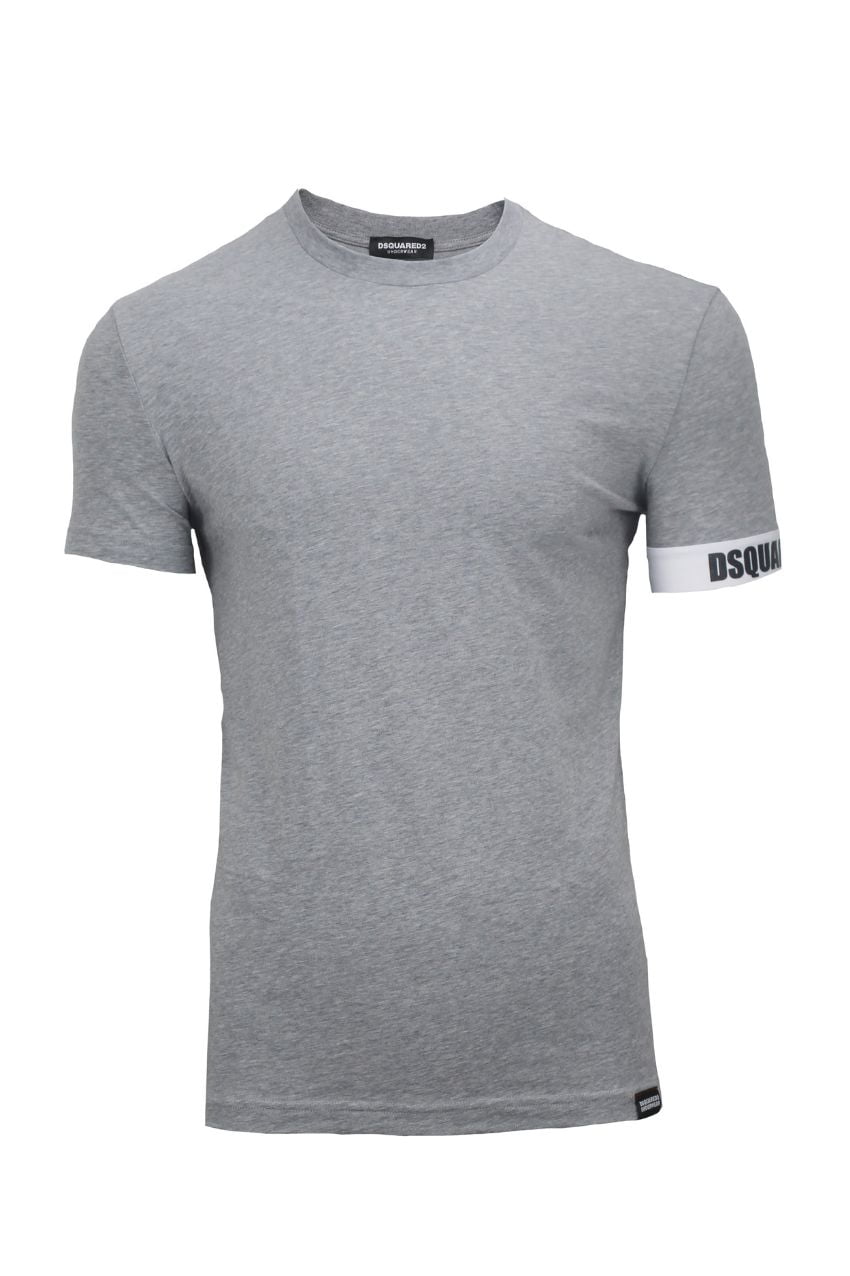 Dsquared2 Round Neck T-Shirt With Text Grey